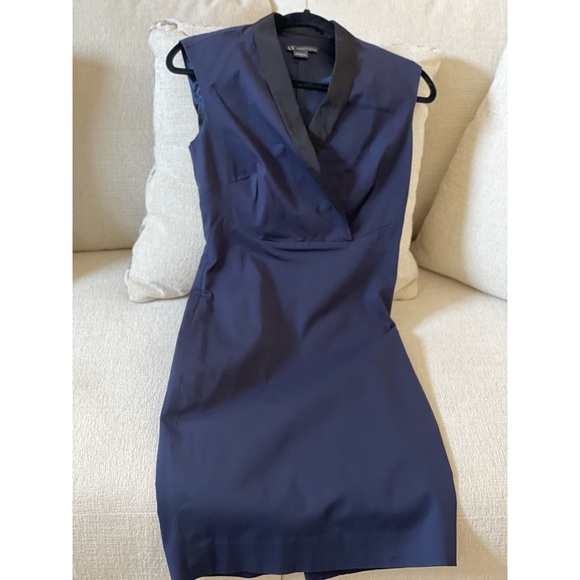 Navy Blue Formal Armani Dress - Picture 3 of 4
